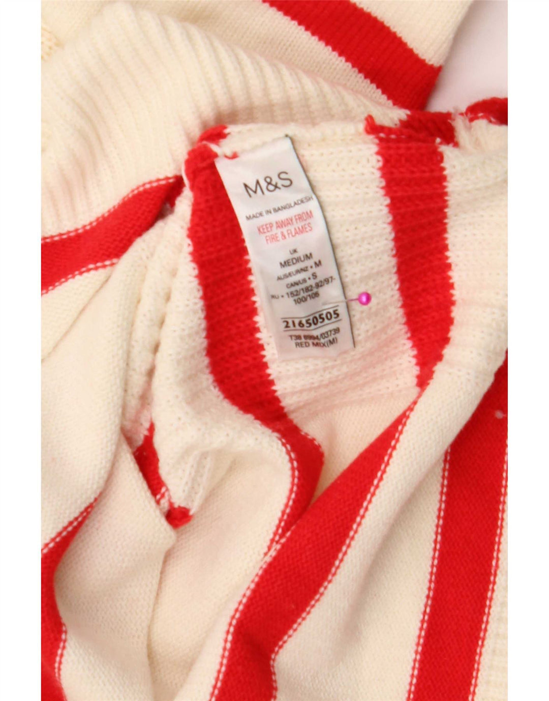 Marks & Spencer Dame Jumper Sweater UK 12 Medium Off White