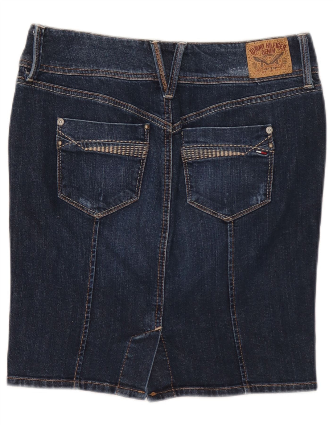 Tommy Hilfiger Dame Denim Nederdel Lille W27 Blå Bomuld
