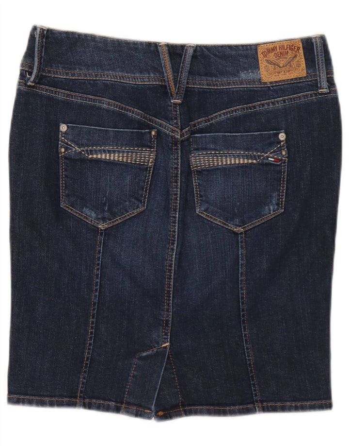 Tommy Hilfiger Dame Denim Nederdel Lille W27 Blå Bomuld