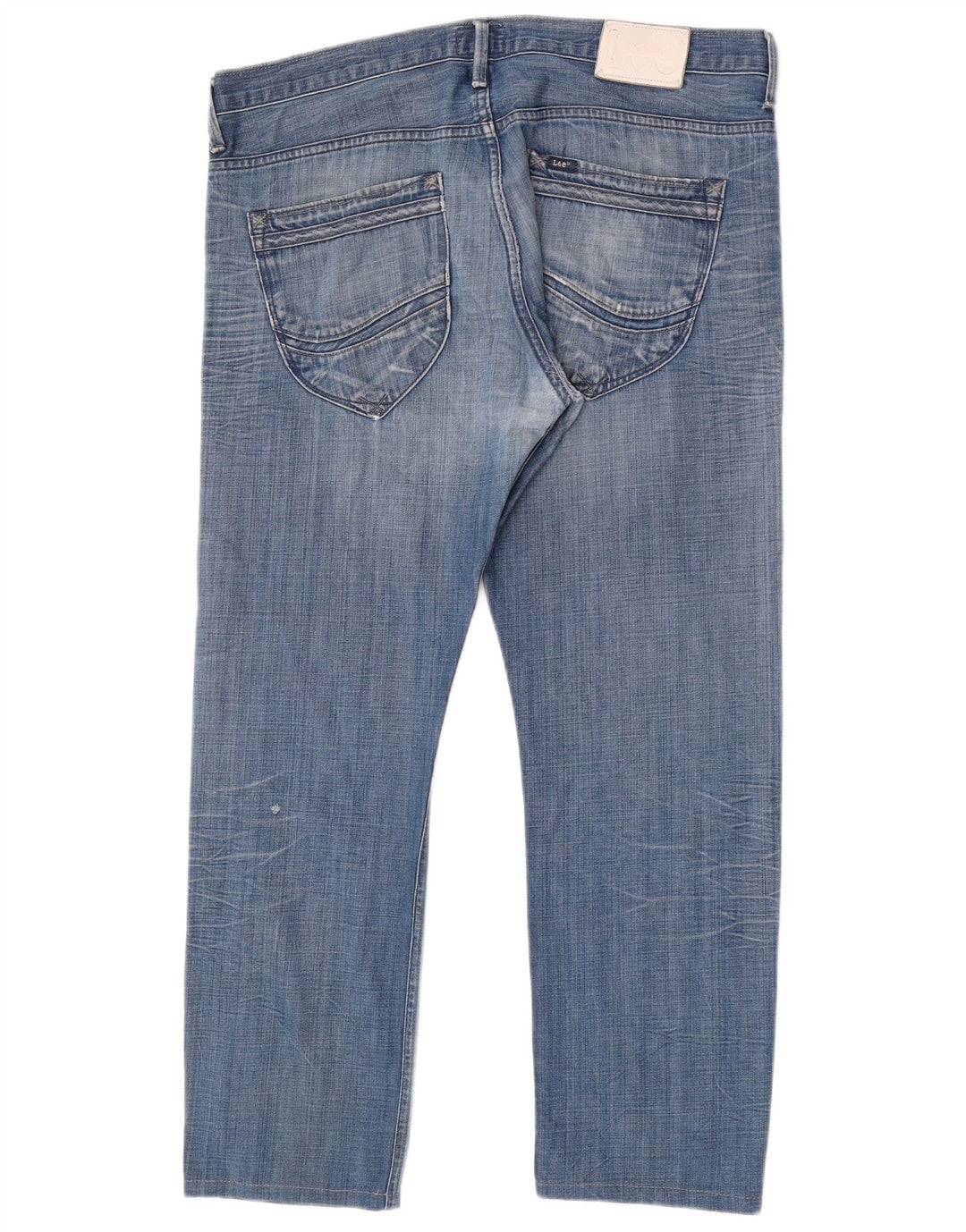 Lee Herre Zed Straight Jeans W38 L30 Blå Bomuld