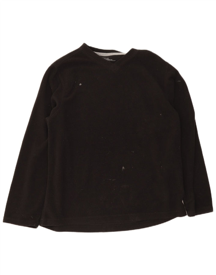 Marks & Spencer Fleece Jumper til mænd Stor sort polyester