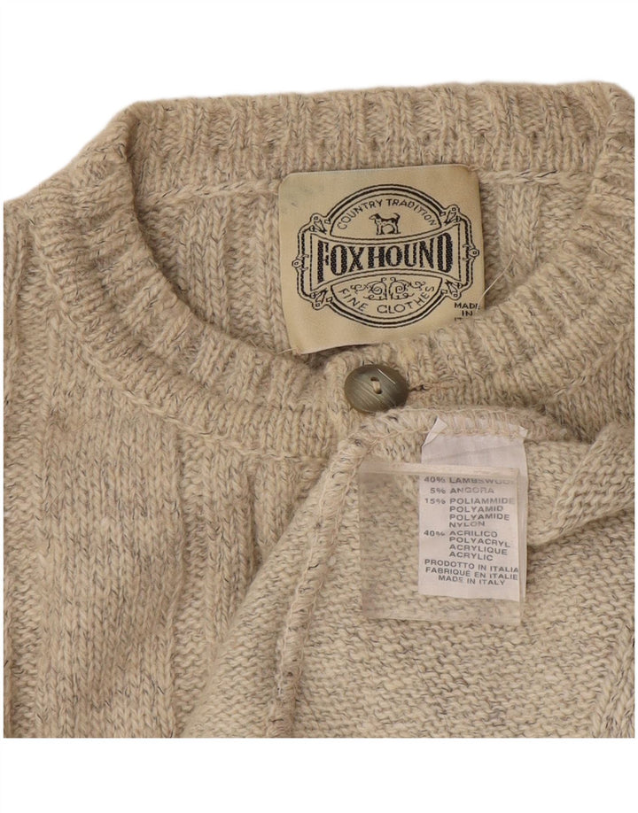 Foxhound Herre Crew Neck Jumper Sweater XL Beige Uld