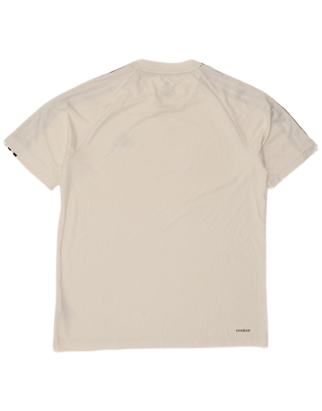 Adidas Herre Aeroready T-Shirt Top Medium White Polyester