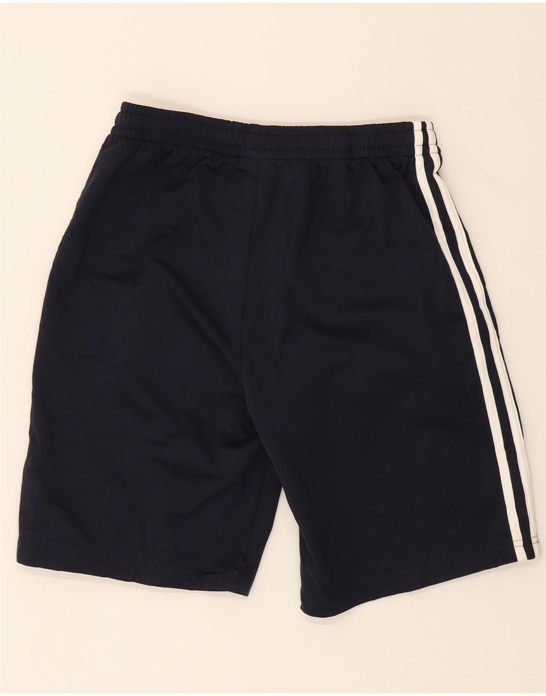 ADIDAS Girls Sport Shorts 13-14 Years Navy Blue Polyester Vintage Adidas and Second-Hand Adidas from Messina Hembry 