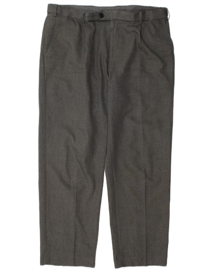 Marks & Spencer Herre Regular Fit Suit Bukser W36 L29 Grå polyester