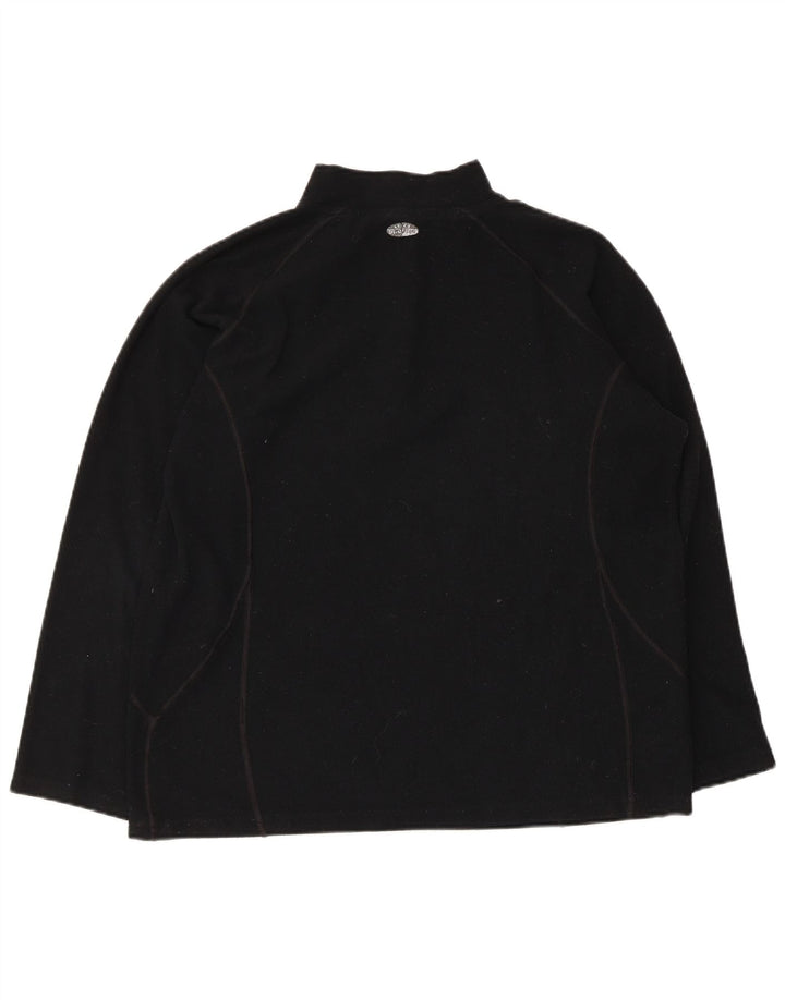 Asics Dame Fleece Jumper med lynlås DK 14 Medium Sort
