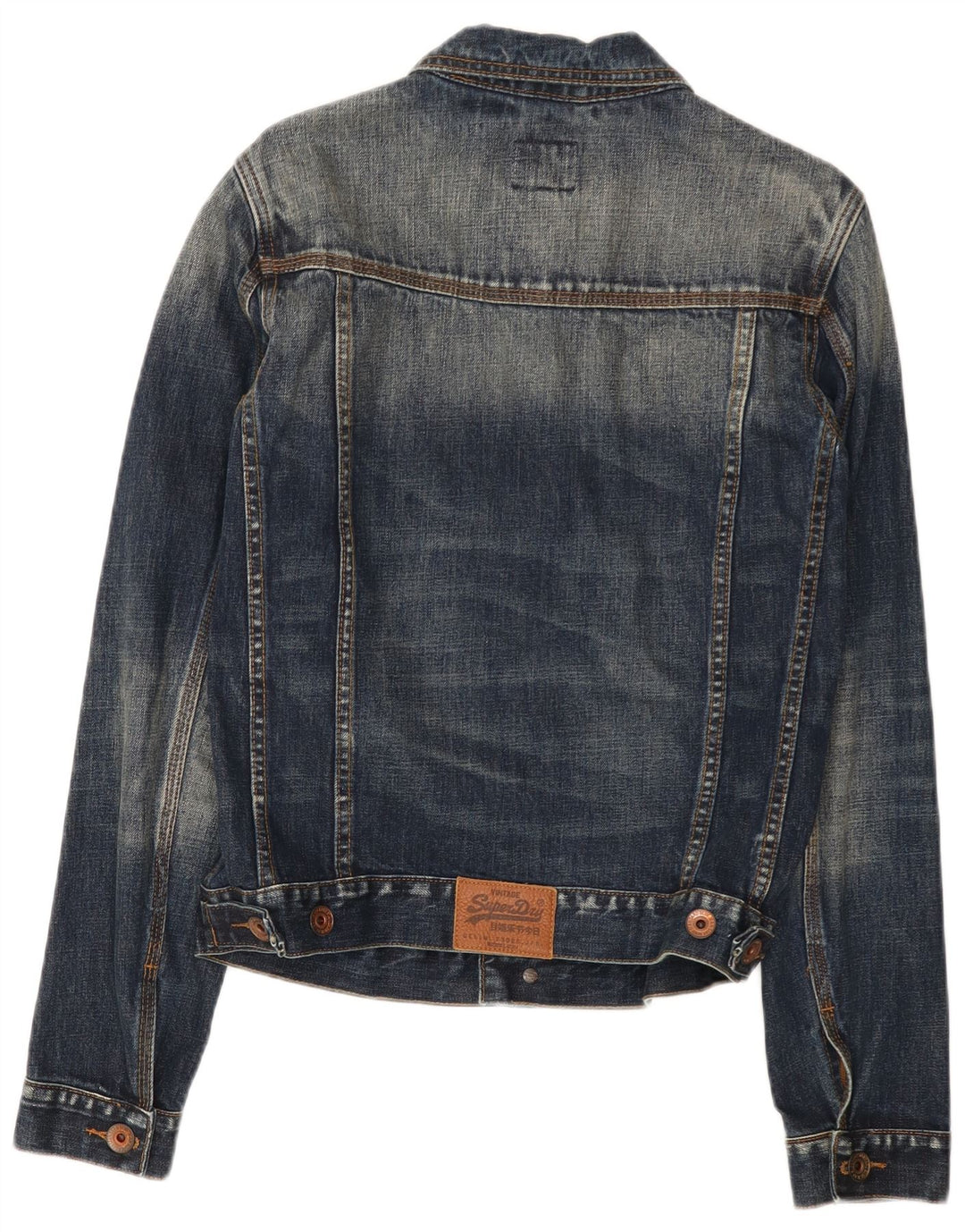Superdry Denimjakke til mænd UK 38 Mellem marineblå bomuld