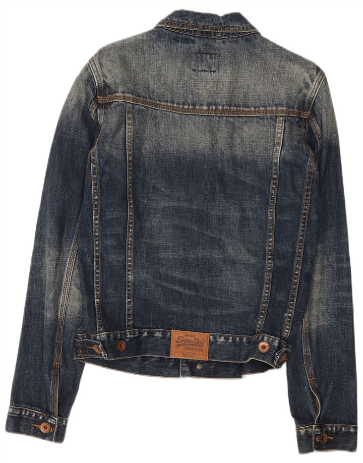 Superdry Denimjakke til mænd UK 38 Mellem marineblå bomuld