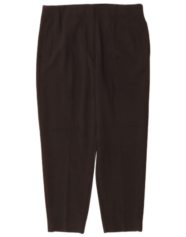 Marks & Spencer Kvinder Højtaljede Casual Bukser UK 14 Large W32 L27 Sort