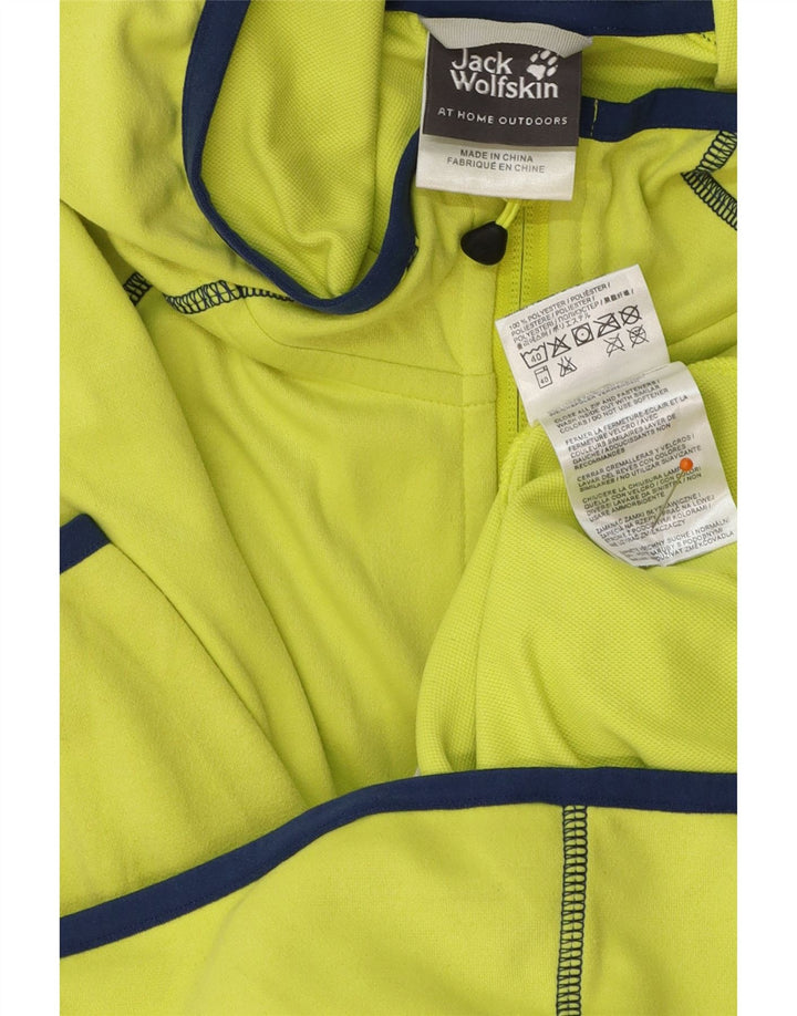 JACK WOLFSKIN Mens Zip Hoodie Sweater Medium Green Polyester