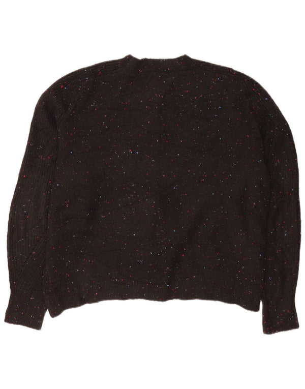 Marks & Spencer Dame cardigan Sweater UK 18 XL Sort Flecked Acryl