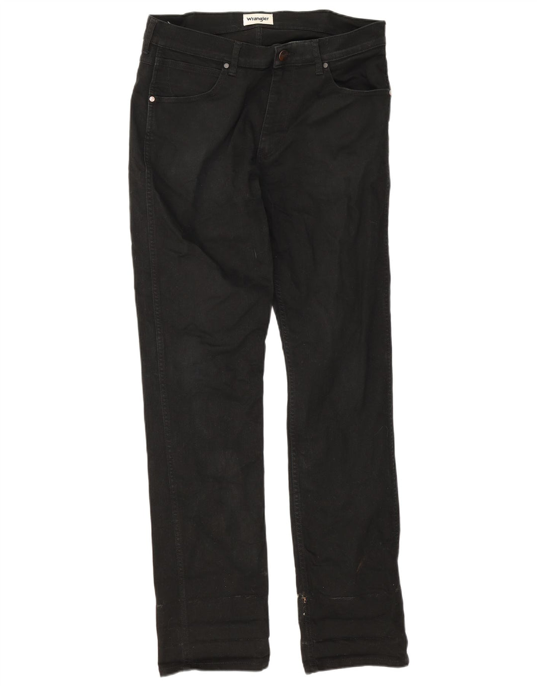 Wrangler Slim Jeans til mænd W32 L34 sort bomuld