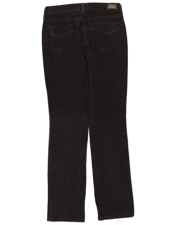 LEVI'S Dame 505 Straight Jeans US 4 Small W28 L31 Sort Bomuld