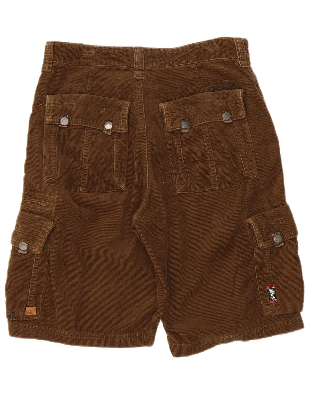 QUIKSILVER Herre Corduroy Cargo Shorts XS W30 Brun Bomuld