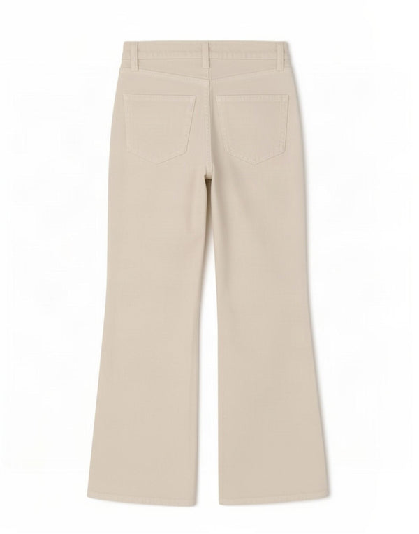 Zara Dame Bootcut Jeans EU 34 2XS W24 L25 Off White