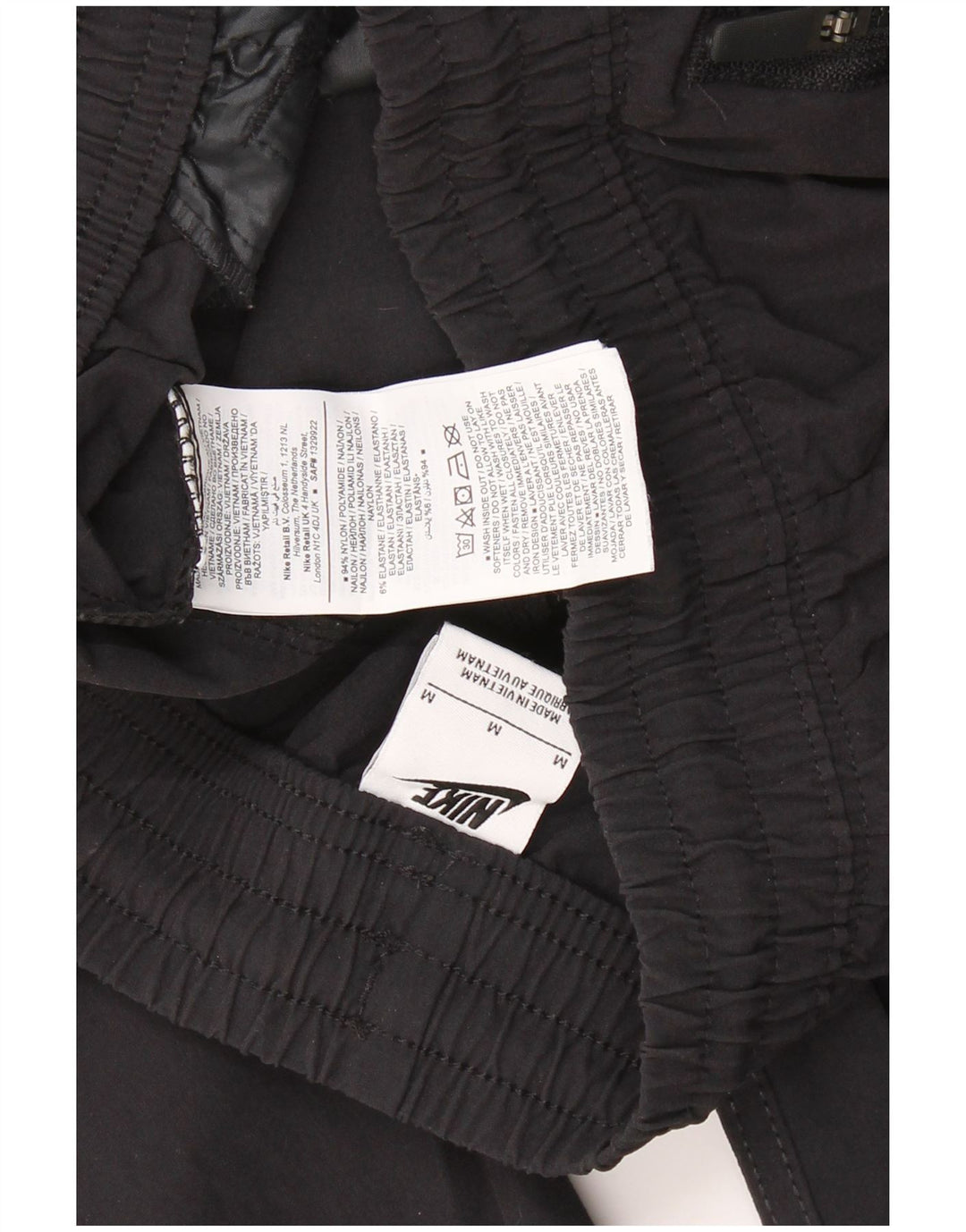 NIKE Herre Cargo Træningsdragt Bukser Joggers Medium Sort Nylon