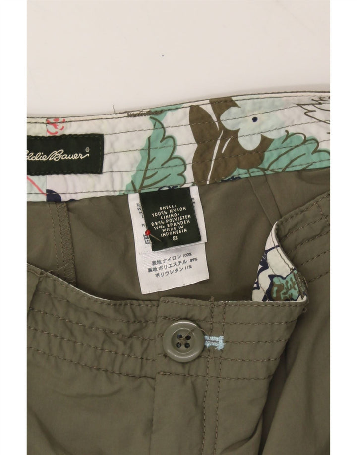 EDDIE BAUER Womens Cargo Skirt US 8 Medium W34 Khaki Nylon Vintage Eddie Bauer and Second-Hand Eddie Bauer from Messina Hembry 