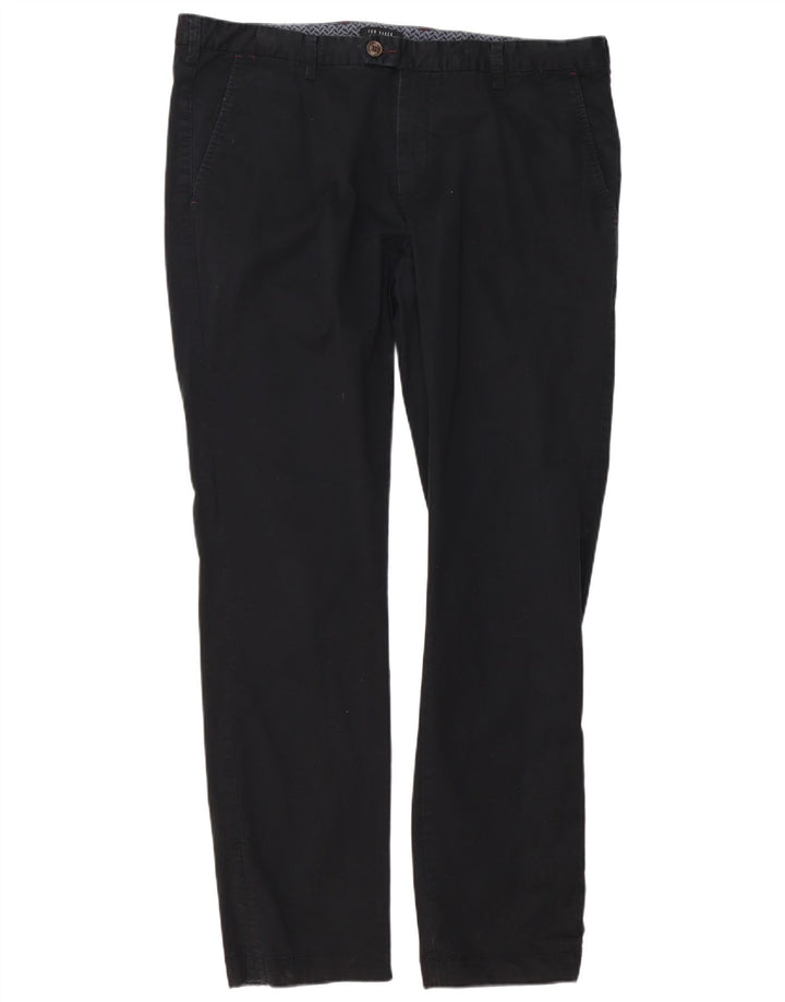 Ted Baker Herre Slim Suit Bukser W38 L34 Sort Bomuld