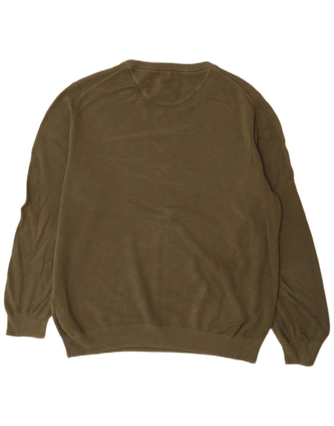 Gant Herre Crew Neck Jumper Sweater 2XL Khaki Bomuld