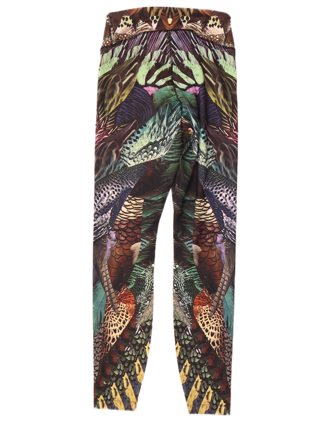 Nike Womens Peacocks Leggings UK 8 Small Multicolored Polyester Festival