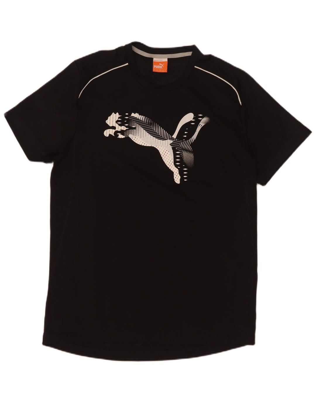 Puma Herre Grafisk T-Shirt Top Stor Sort Polyester