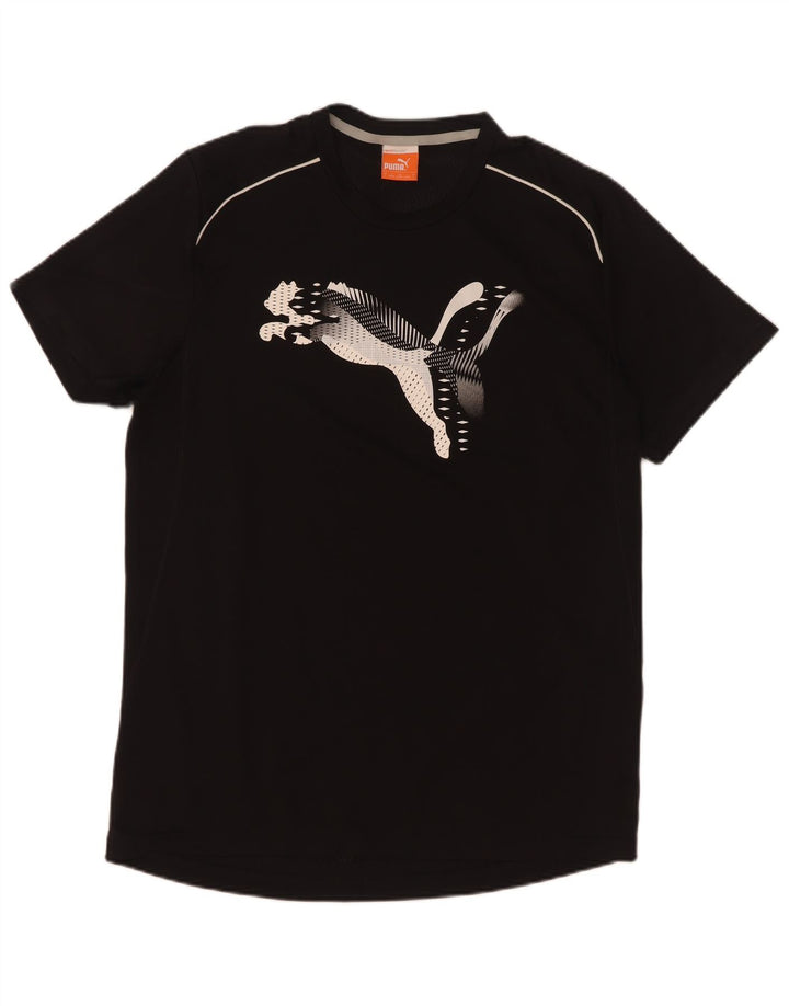 Puma Herre Grafisk T-Shirt Top Stor Sort Polyester