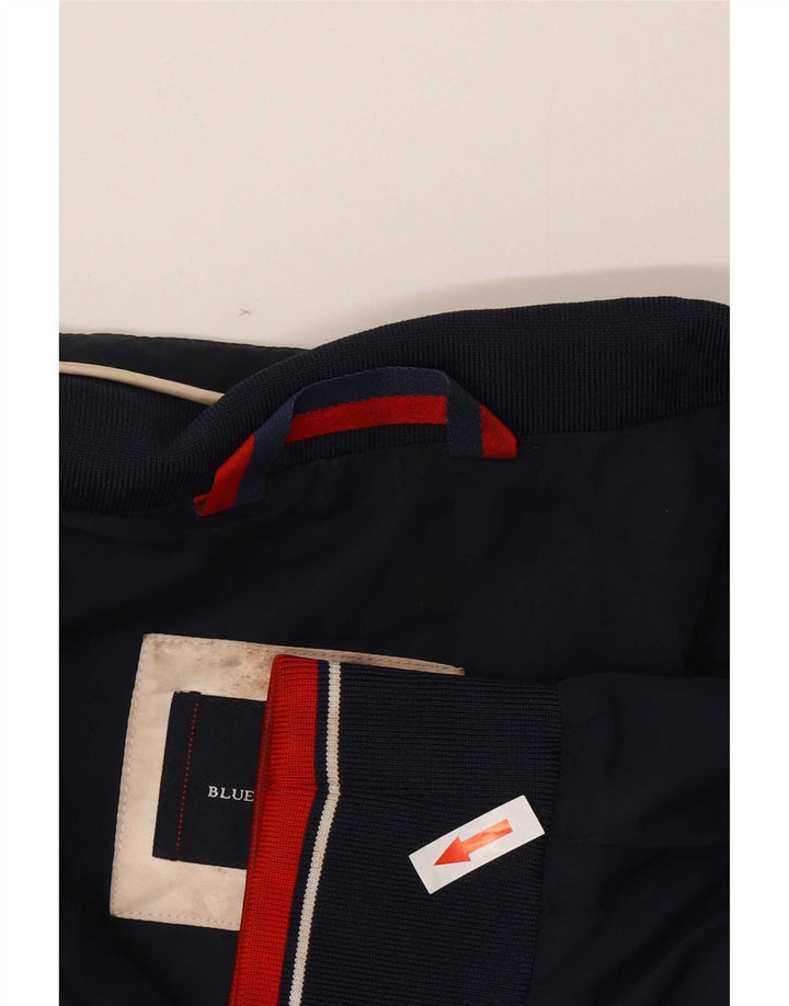 Marks & Spencer Herre Blue Harbor Bomber Jacket UK 42 XL Navy Polyester