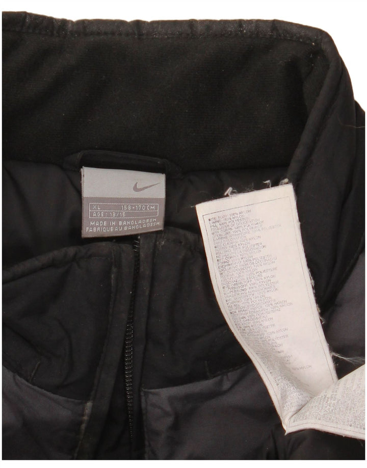 Nike Boys Windbreaker Jacket 13-14 år XL Sort Colourblock Nylon