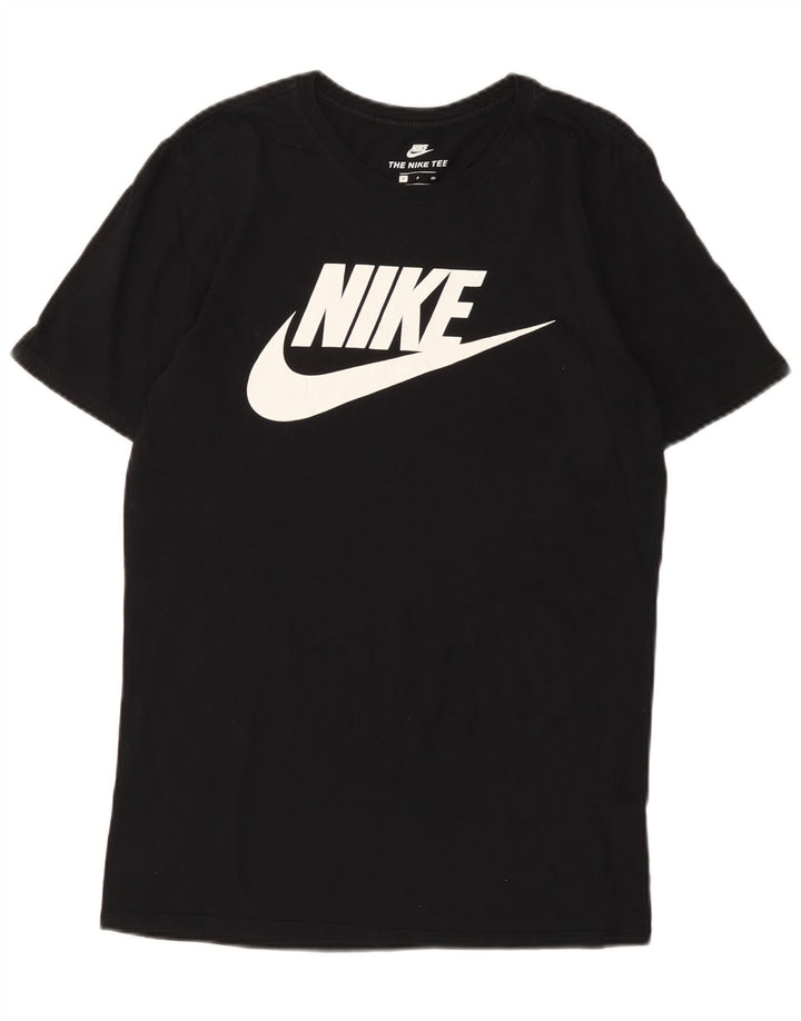 Nike grafisk t-shirt top til mænd, lille sort bomuld