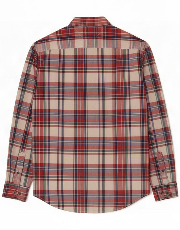 Tommy Hilfiger Herre New York Fit skjorte Medium rød ternet bomuld