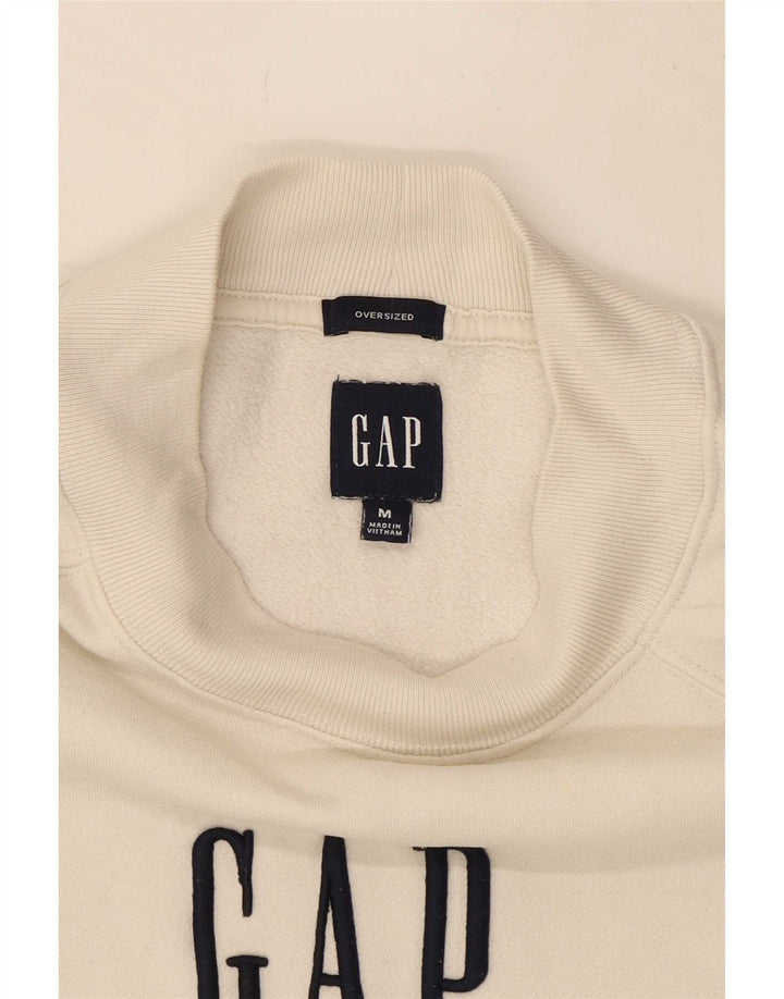 Gap Herre Grafisk Oversized Sweatshirt Jumper Medium Beige