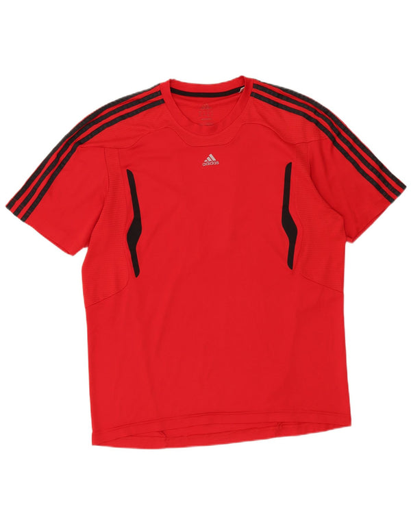 Adidas Herre 3D Arc T-Shirt Top Stor Rød Polyester