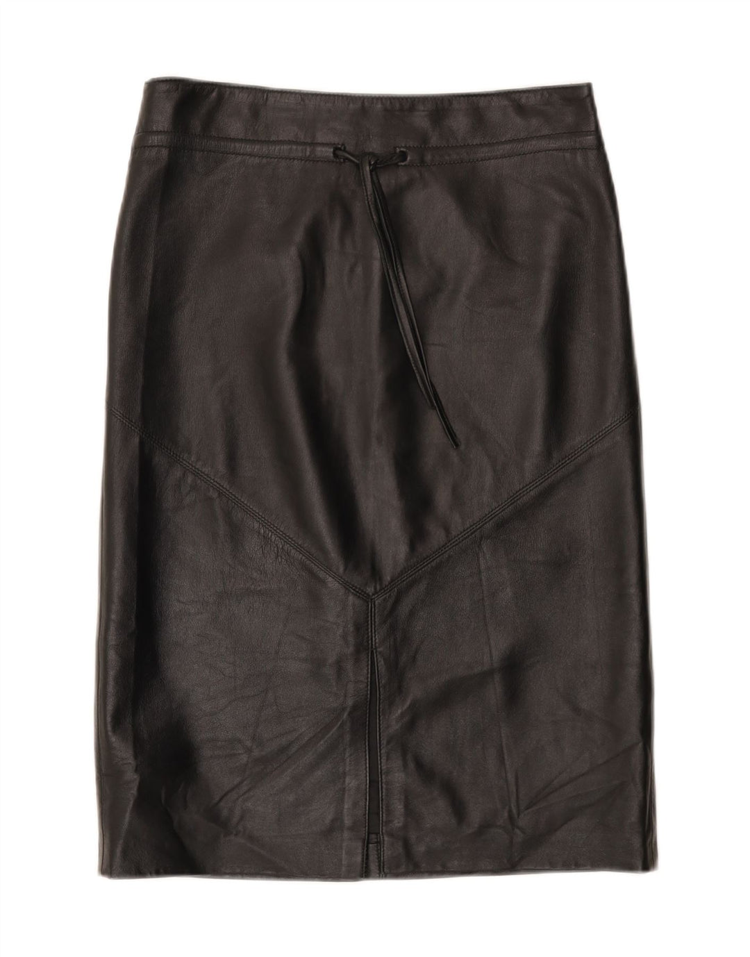 Vintage lædernederdel til kvinder IT 44 Medium W30 sort læder