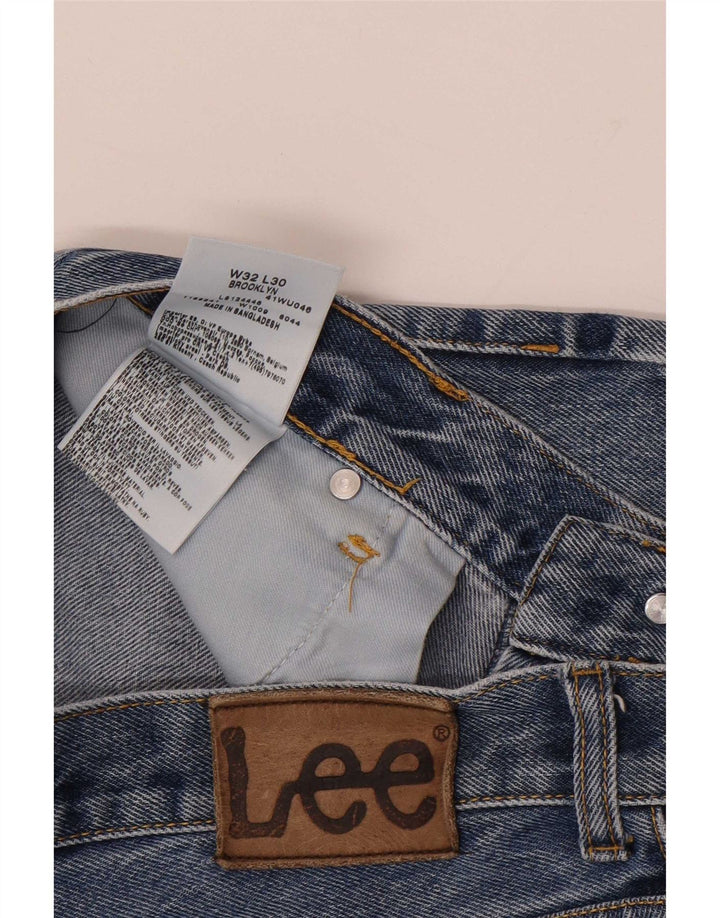Lee Straight Jeans til mænd W32 L30 blå bomuld