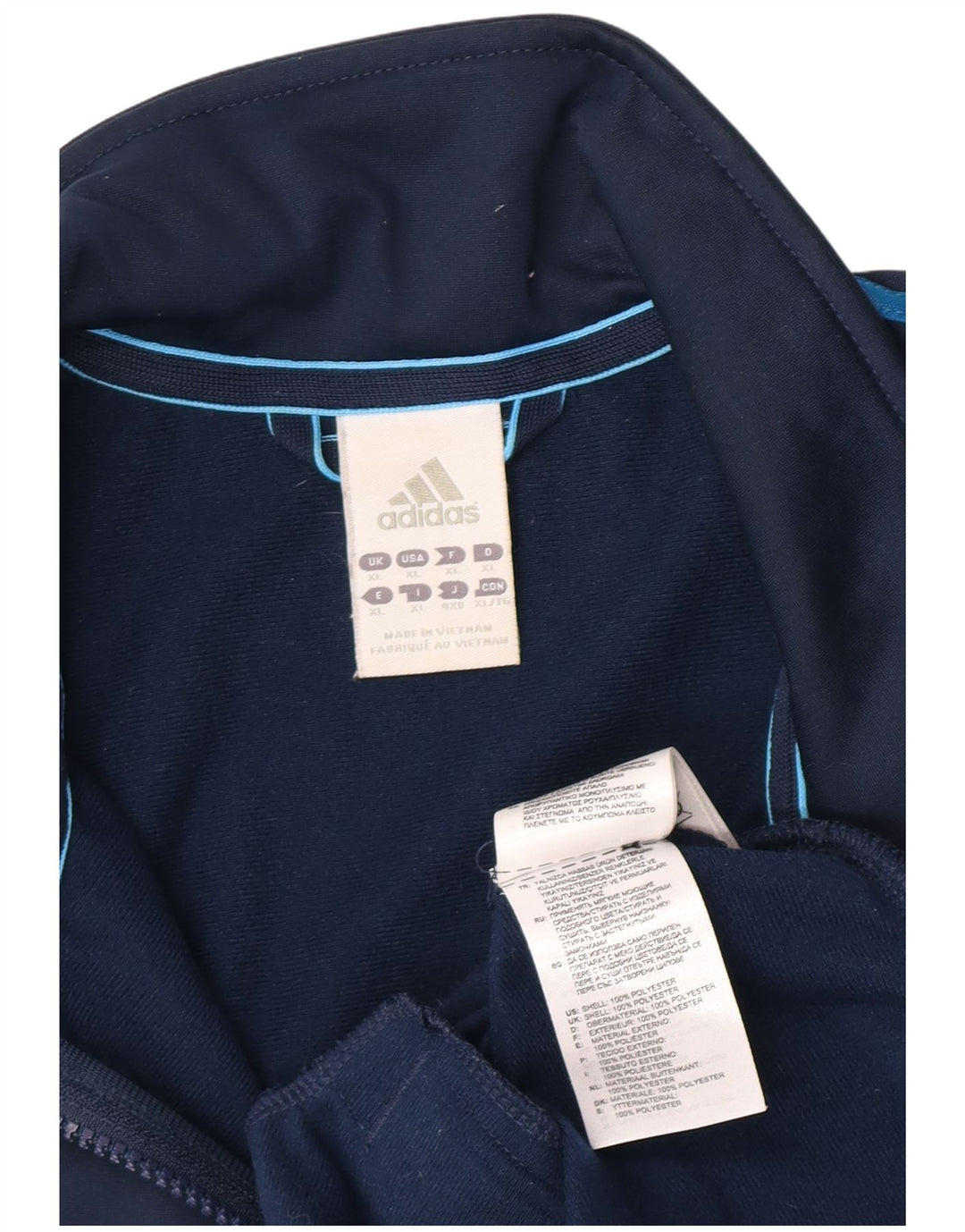 Adidas Træningsdragt til mænd Topjakke XL Marineblå Polyester