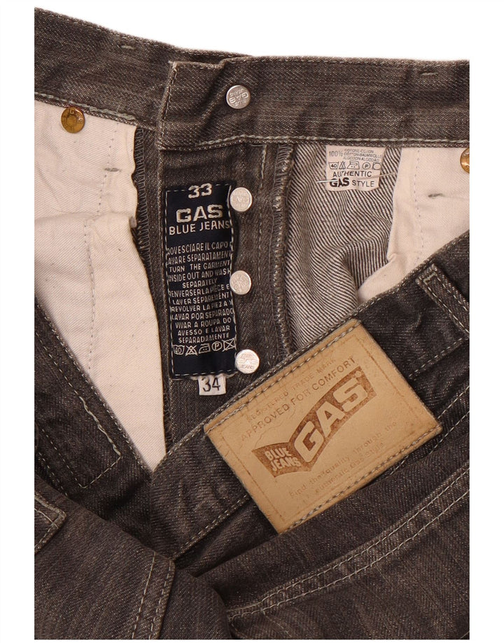 Gas Herre Memphis Straight Jeans W33 L30 Grå Bomuld