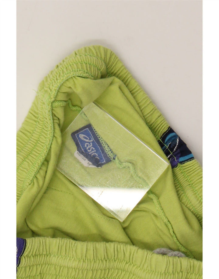 ASICS Herre grafiske sportsshorts XL Grøn Colourblock Bomuld