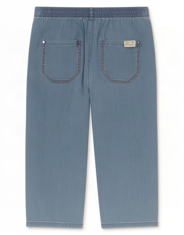 Marks & Spencer Dame Capri Bukser UK 12 Medium W28 L17 Blå Bomuld