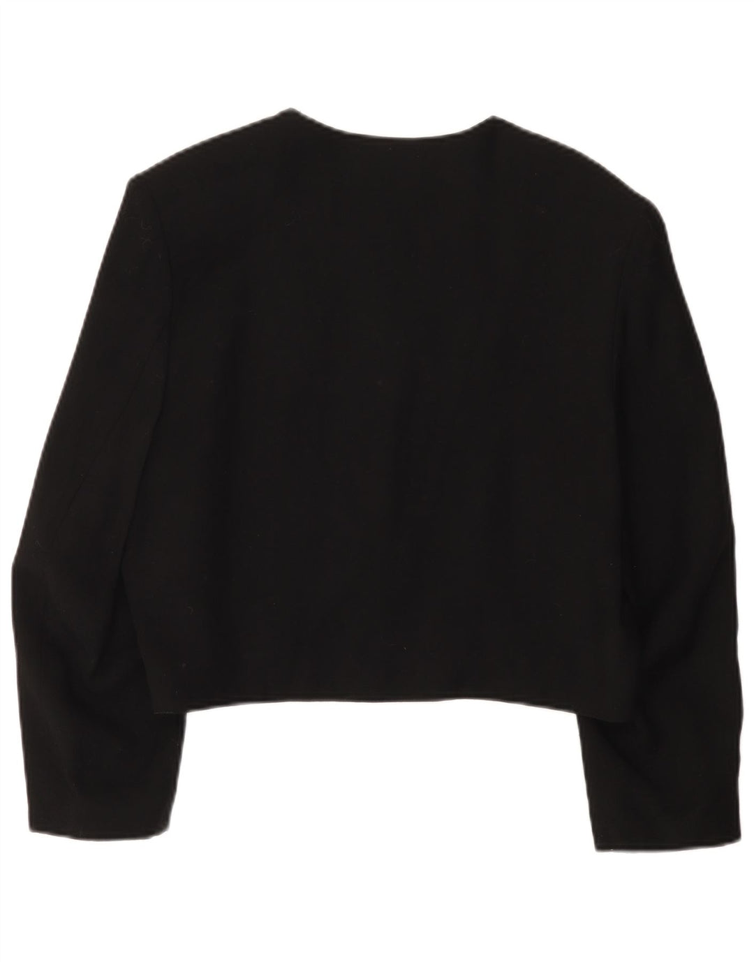 Cinnamon Womens Crop 4-knaps 3/4-ærmet blazerjakke EU 38 Medium Black