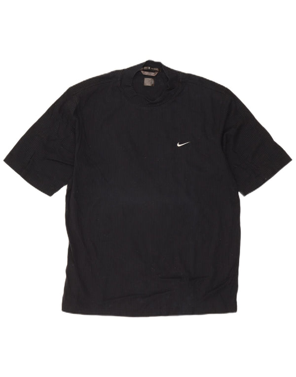 Nike Herre T-Shirt Top UK 39/41 Medium Navy Blue Bomuld