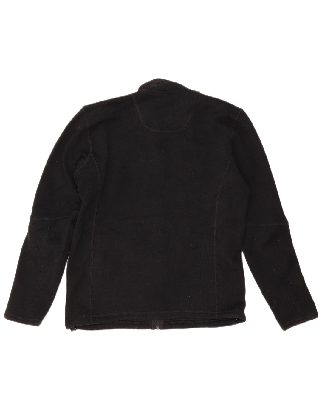 MARKS & SPENCER Oversized fleecejakke til kvinder UK 10 Lille sort polyester