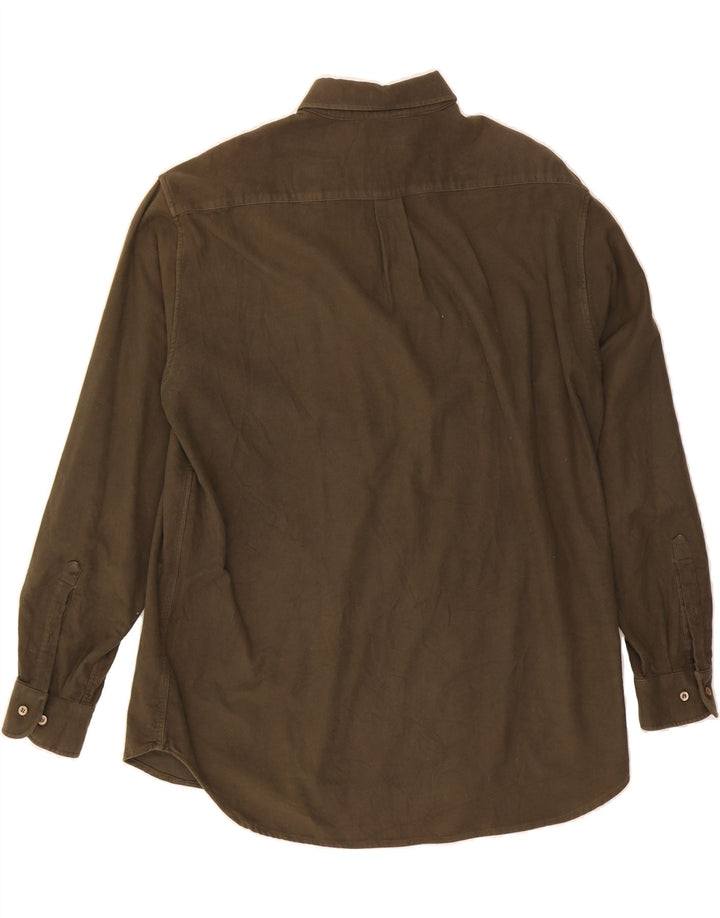 BELFE & BELFE Mens Shirt Size 44 XL Khaki Cotton Vintage Belfe & Belfe and Second-Hand Belfe & Belfe from Messina Hembry 