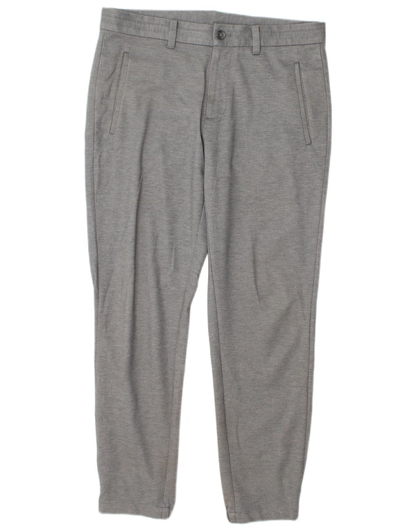 Calvin Klein Mens Joggers Chino Trousers W32 L30 Grey Polyester