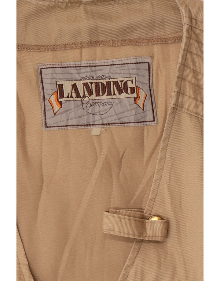 Vintage Herre Utility Gilet UK 42 XL Beige