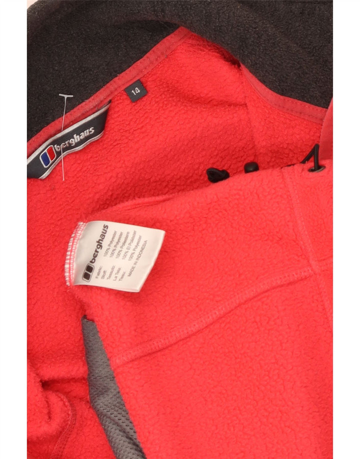 Berghaus Dame Fleecejakke UK 14 Stor Rød Polyester