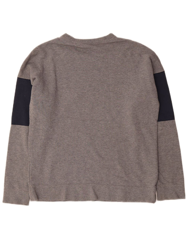 Nike Herre grafisk sweatshirt Jumper Medium Grå Colourblock Bomuld