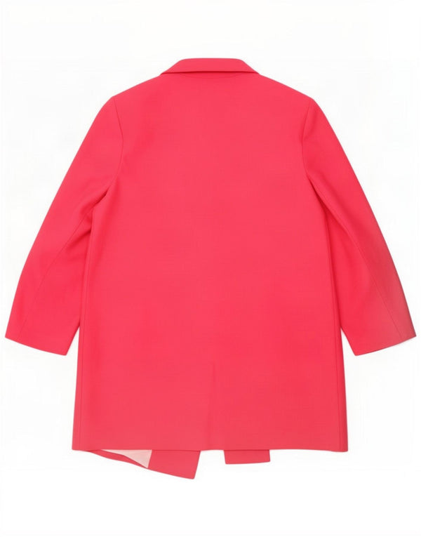 Zara Dame 3/4 ærmet overfrakke UK 12 Medium Pink