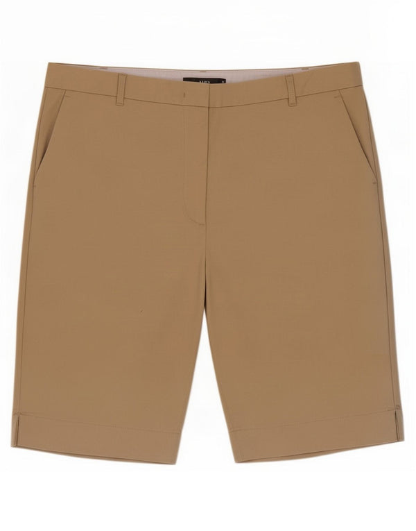 Marks & Spencer Chino Shorts til kvinder UK 16 Large W34 Beige Bomuld