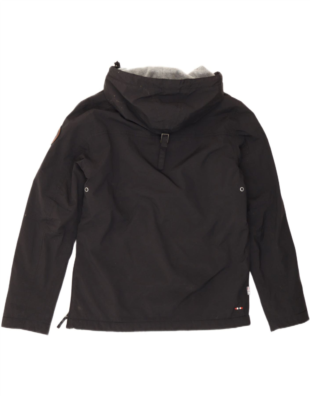 Napapijri Herre Grafisk Hættejakke Anorak UK 38 Medium Sort Polyester
