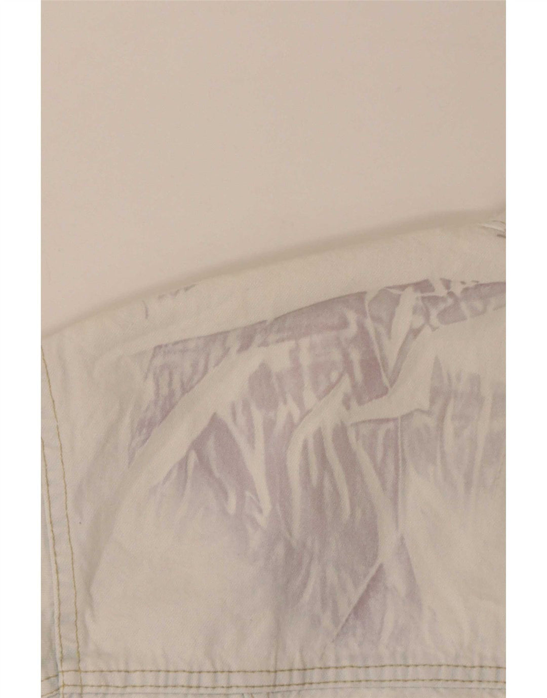 Kenny S Womens Crop Oversized denimjakke UK 10 Small White Bomuld